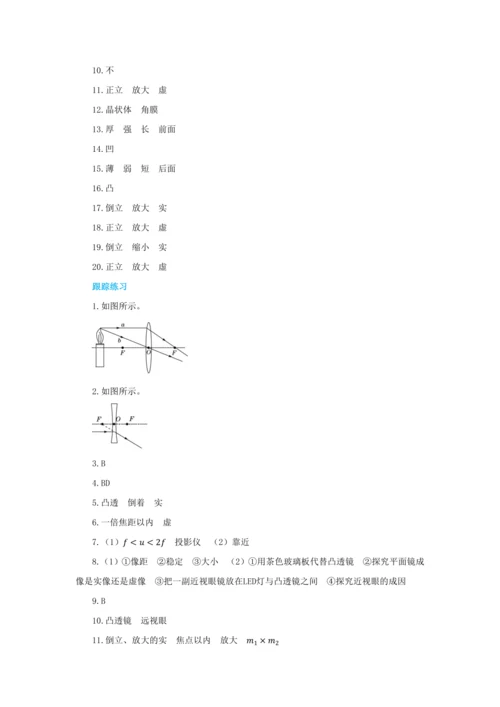 【轻松备课】人教版物理八年级上 第五章 透镜及其应用 本章复习方案 教学详案