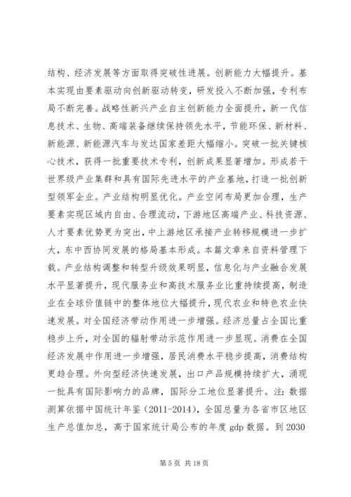 长江经济带创新驱动产业转型升级方案全文.docx