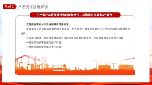 红色光效产品质量法PPT法律