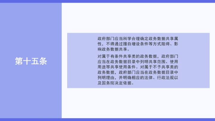 普法学习《政务数据共享条例》全文2025年8月1日起施行PPT课件