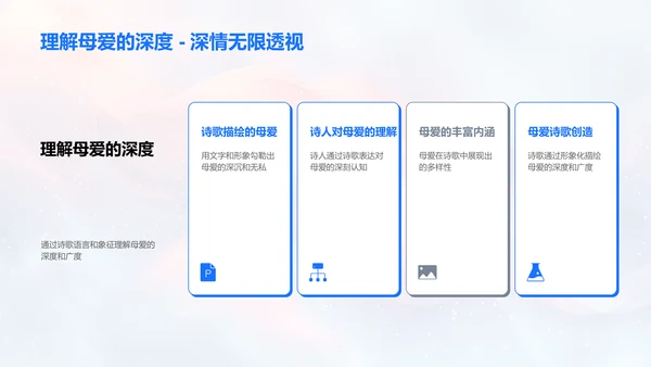 诗中母爱解读PPT模板