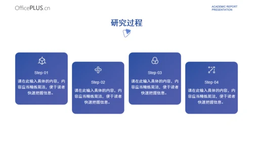 淡雅蓝紫色简约学术汇报模板