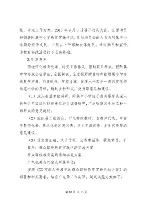 群众路线教育实践活动实施方案 (16).docx