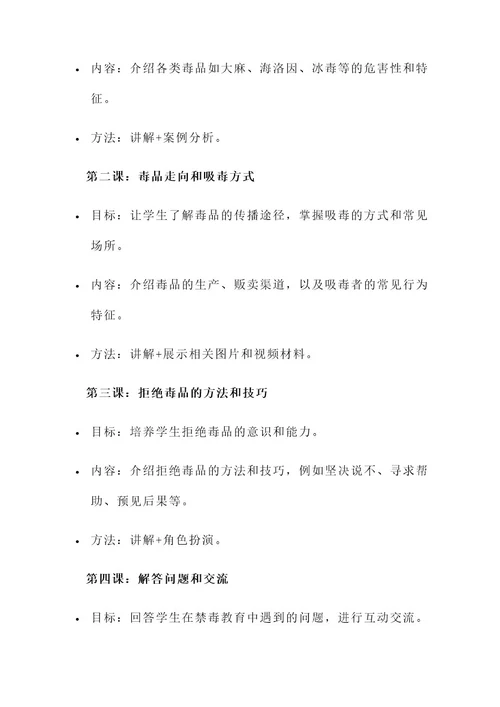陕西省小学禁毒教育方案