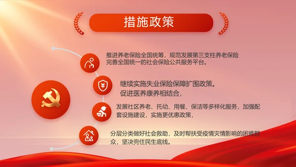 红色党史学习教育工作总结动态PPT