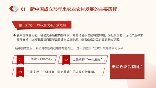 农业农村发展面貌发生翻天覆地的变化新中国成立75周年农业发展成就党课PPT