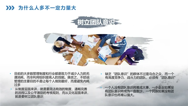 商务大气企业宣传团队精神建设PPT课件