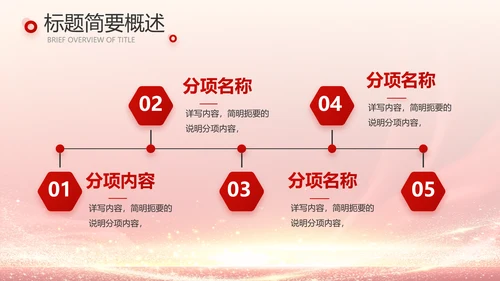 红色喜庆公司10周年庆ppt模板活动策划方案