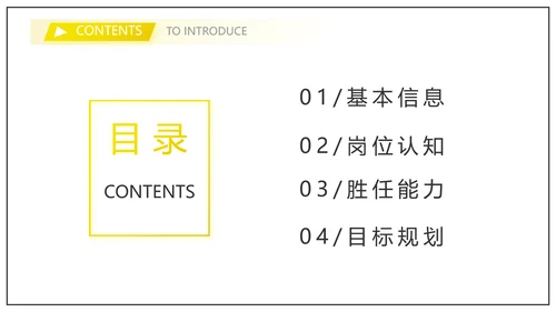 个人简历面试自我介绍岗位竞聘演讲PPT模板