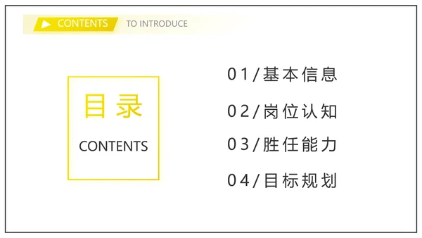 个人简历面试自我介绍岗位竞聘演讲PPT模板