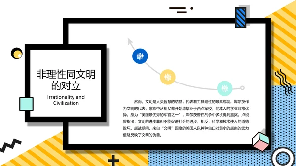 孟菲斯风简约学术论文答辩PPT