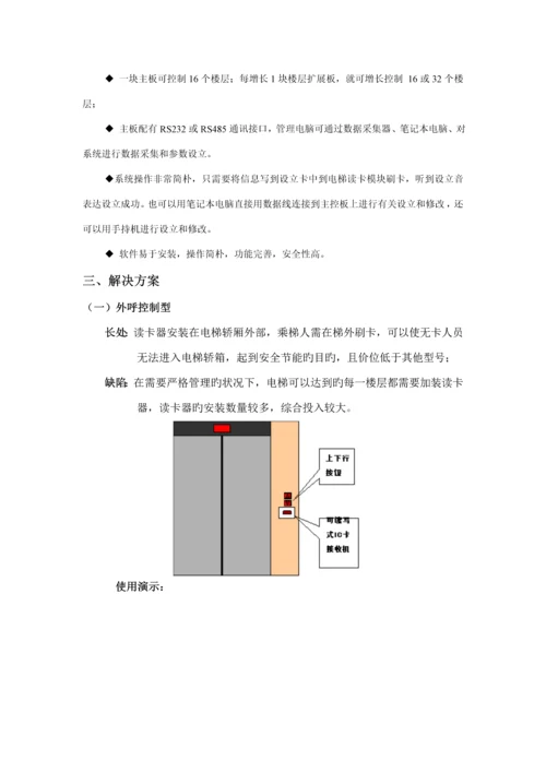 电梯IC卡控制基础系统专题方案.docx
