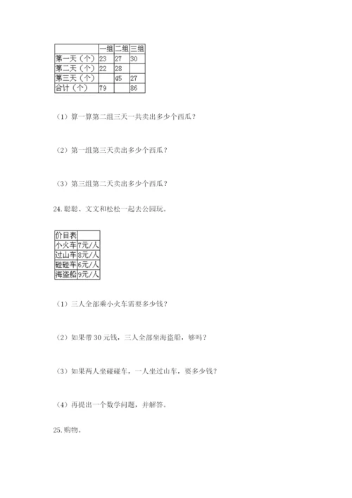 小学二年级数学应用题大全加解析答案.docx