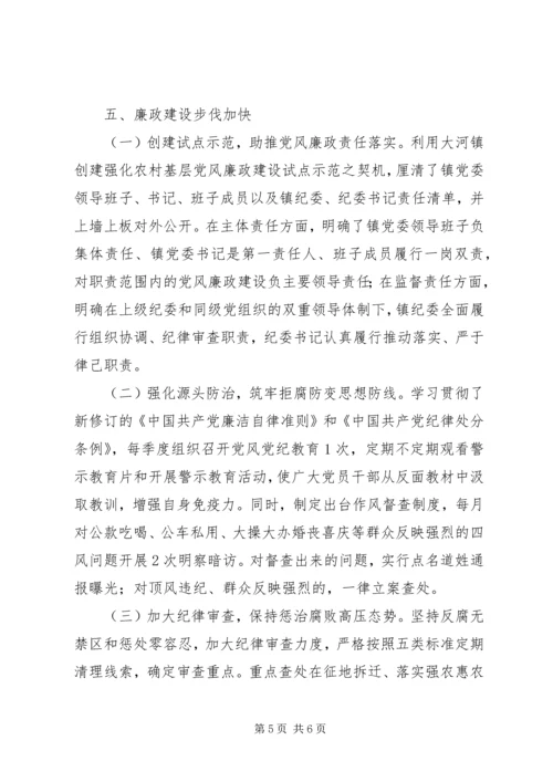 大河镇XX年度工作情况报告 (2).docx