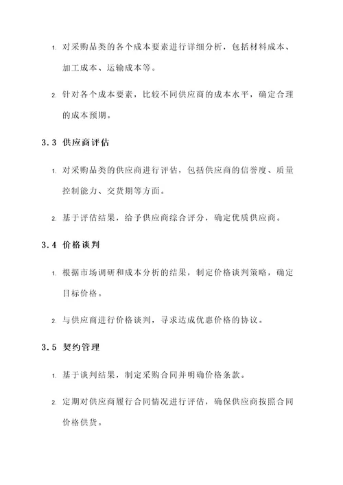 企业采购价格确定方案