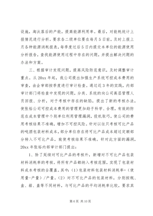 公司内部审计经验交流材料.docx