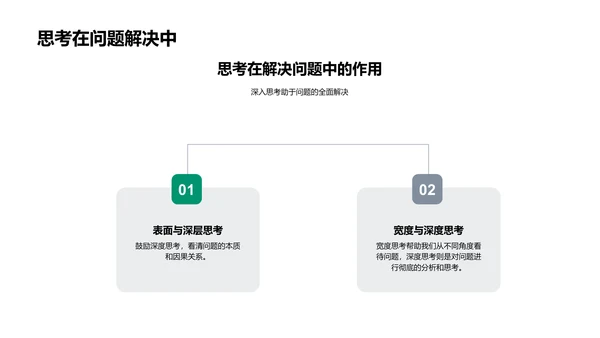 哲学思维提升生活质量PPT模板