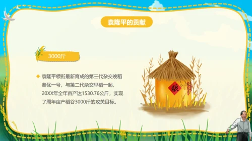 杂交水稻之父袁隆平通用PPT模板