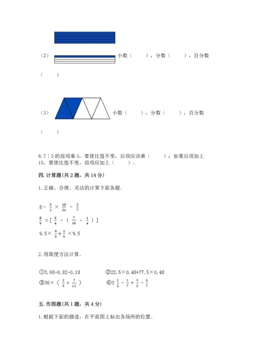 人教版小学六年级上册数学期末测试卷【考点精练】.docx