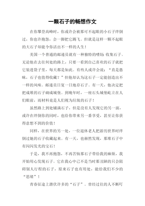 一颗石子的畅想作文.docx