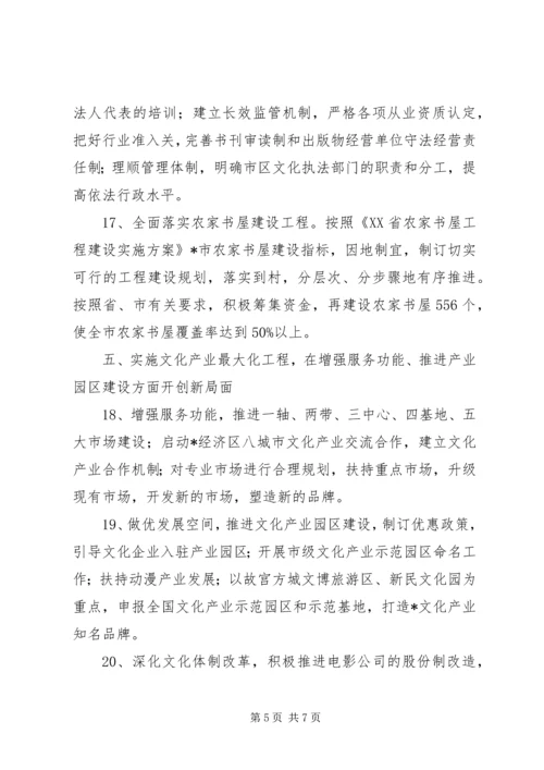 市文化新闻出版工作计划.docx