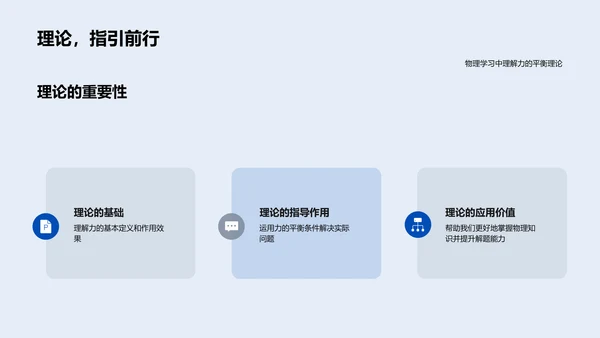 力的平衡理论教学PPT模板