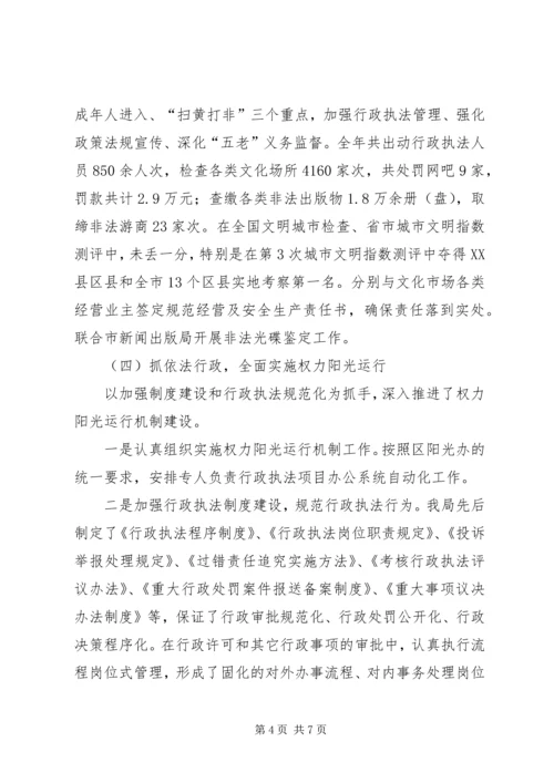 文广局法制宣传教育工作总结及工作计划.docx