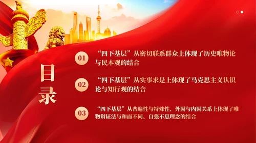 四下基层体现了两个结合的基本要素党课课件ppt党建