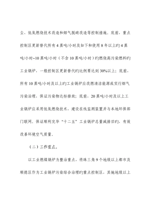 广东省工业锅炉污染整治工作专题方案.docx