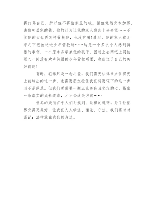 描写法律议论文满分.docx