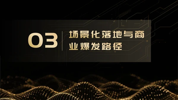 黑金奢华科技风创业创新PPT模板