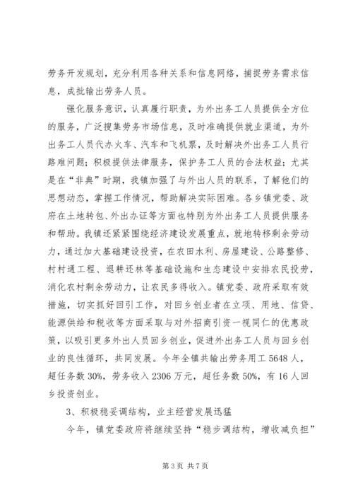 乡镇民营经济工作总结.docx