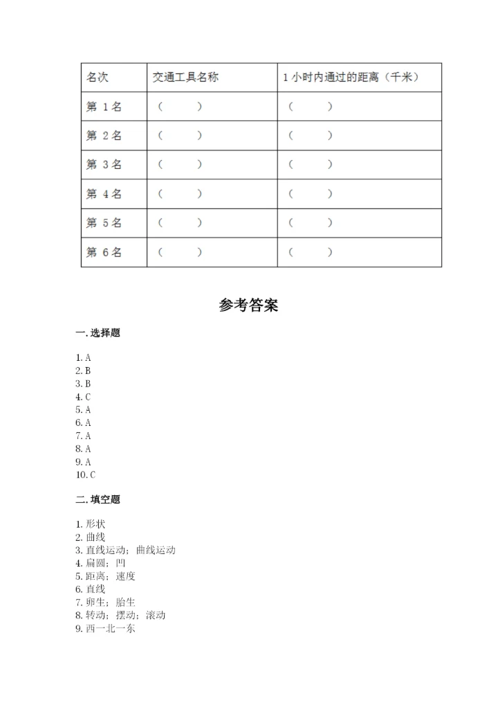教科版小学科学三年级下册 期末测试卷【名师系列】.docx