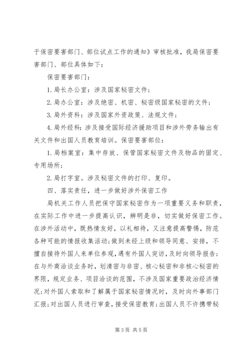 商务局保密工作调研报告.docx