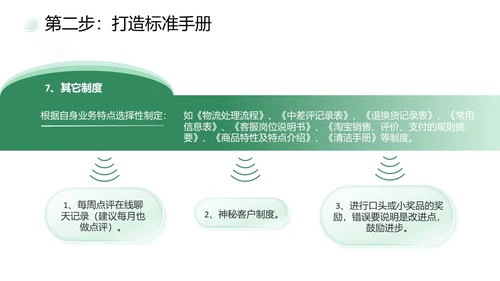 绿色简约商务打造金牌客服团队汇报述职PPT模板客服培训