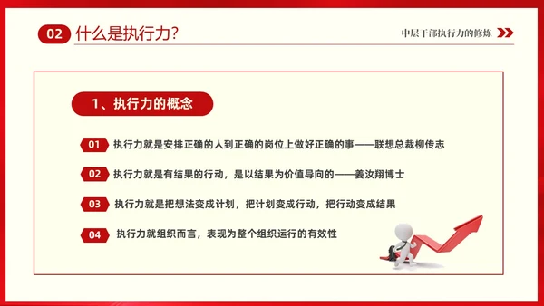 红色大气中层干部培训之执行力培训课件PPT