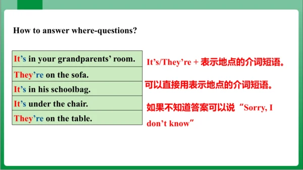 Unit4 SectionA GrammarFocus~3c课件+内嵌视频）【人教七上英语Unit 