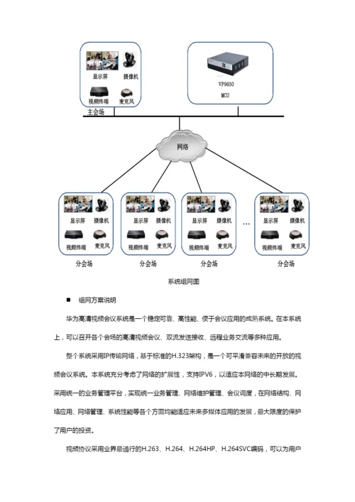 高清视频会议系统技术方案.docx