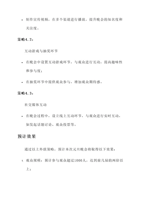 大学元旦晚会外联策划案