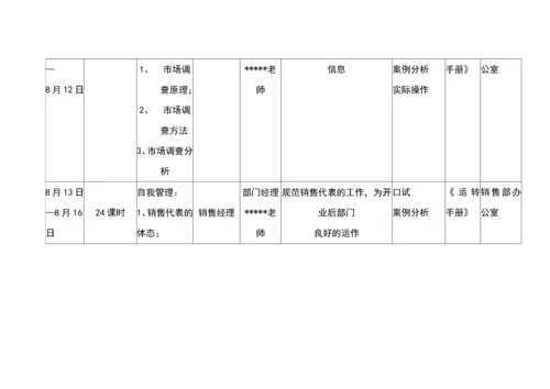 某星级酒店培训计划汇总.docx