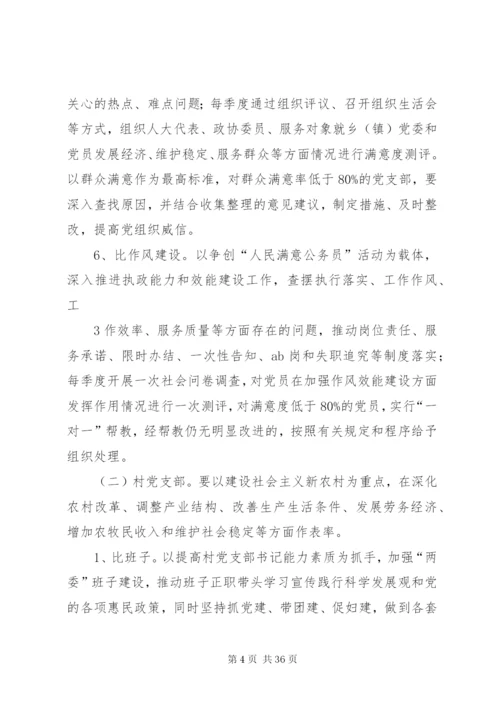 县创先争优六比活动实施方案.docx