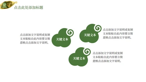 粽子端午节习俗介绍通用PPT模版