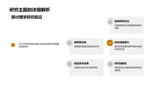 理学研究开题报告PPT模板