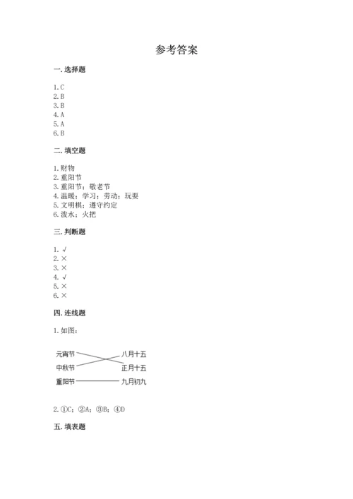 最新部编版二年级上册道德与法治 期中测试卷及答案【新】.docx