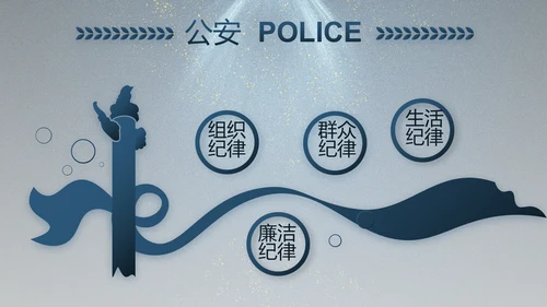 大气公安年终工作总结新年计划PPT