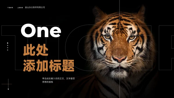 Tiger老虎通用PPT演示模板