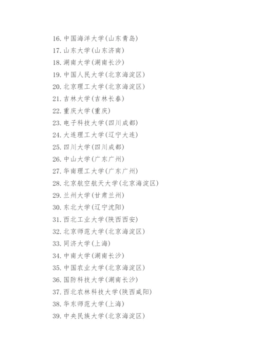 全国985和211大学名单.docx