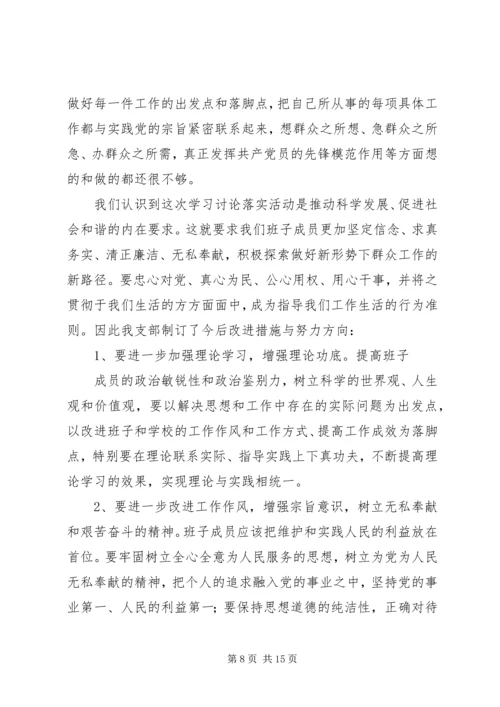 学习讨论落实活动反思剖析报告.docx