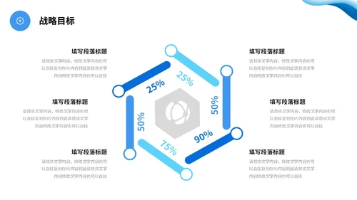 蓝色渐变简约流体翻转形状公司简介产品介绍PPT公司介绍