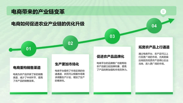 绿色摄影风电商兴农PPT模板